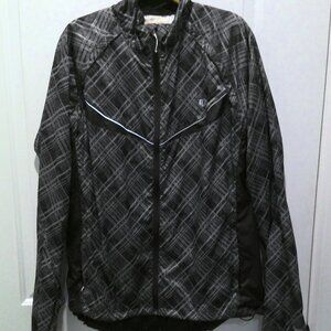 Men's PearliZumi lightweight zip up jacket grey and black size XXL
